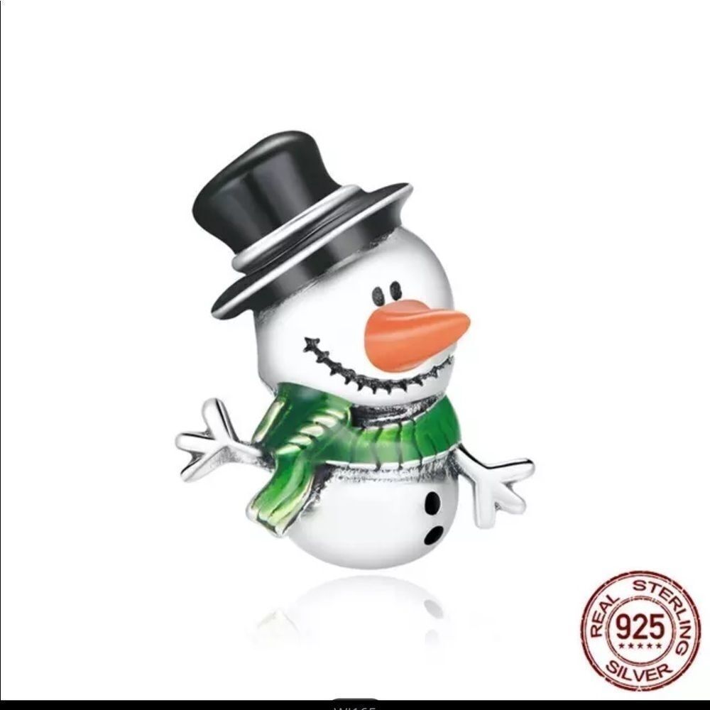 S925 SNOWMAN CHARM